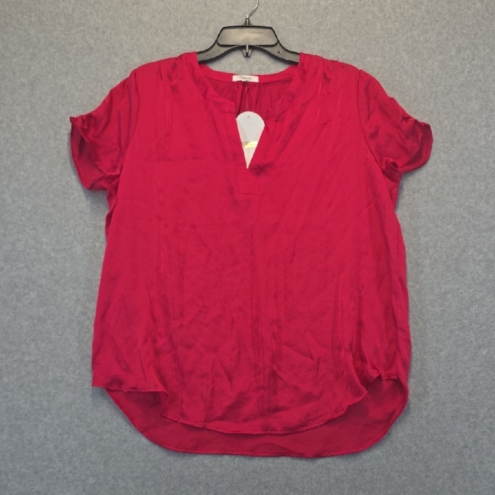 Pleione Vibrant Red Blouse